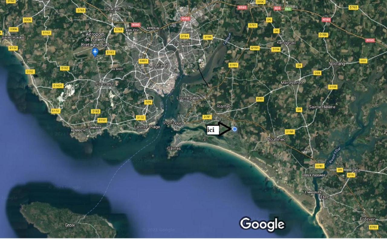 Petite Maison Chalet A 100 M De La Petite Mer De Gavres Riantec ภายนอก รูปภาพ